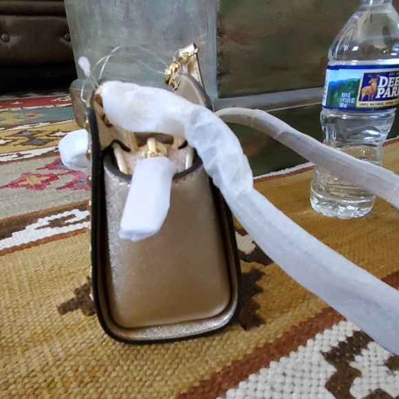 Michael Kors Mini Selma Gold Studded Crossbody bag - Picture 4 of 8